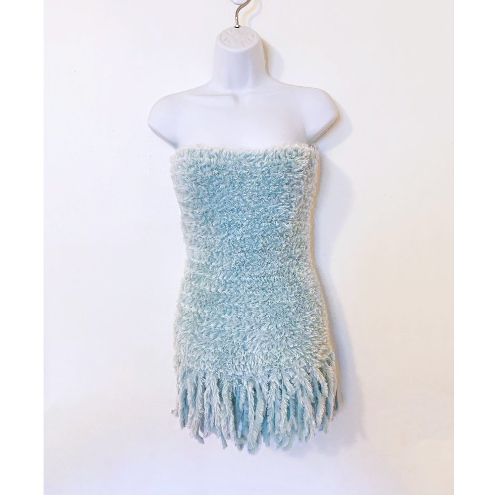 Free People - Fluffy Blue Tube Dress
